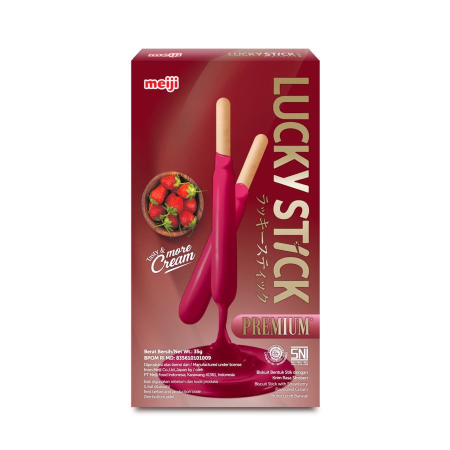 Lucky Stick Premium Strawberry Biscuit