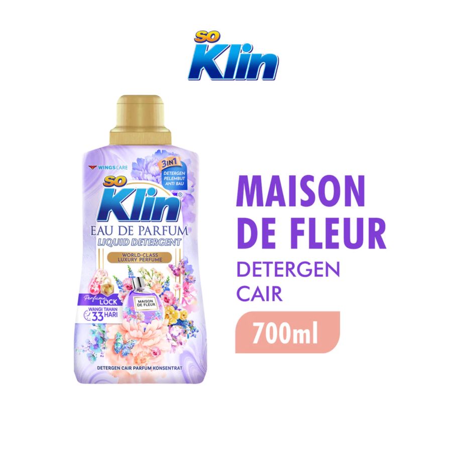 SoKlin Eau de Parfum Maison De Fleur Deterjen Cair 700ml