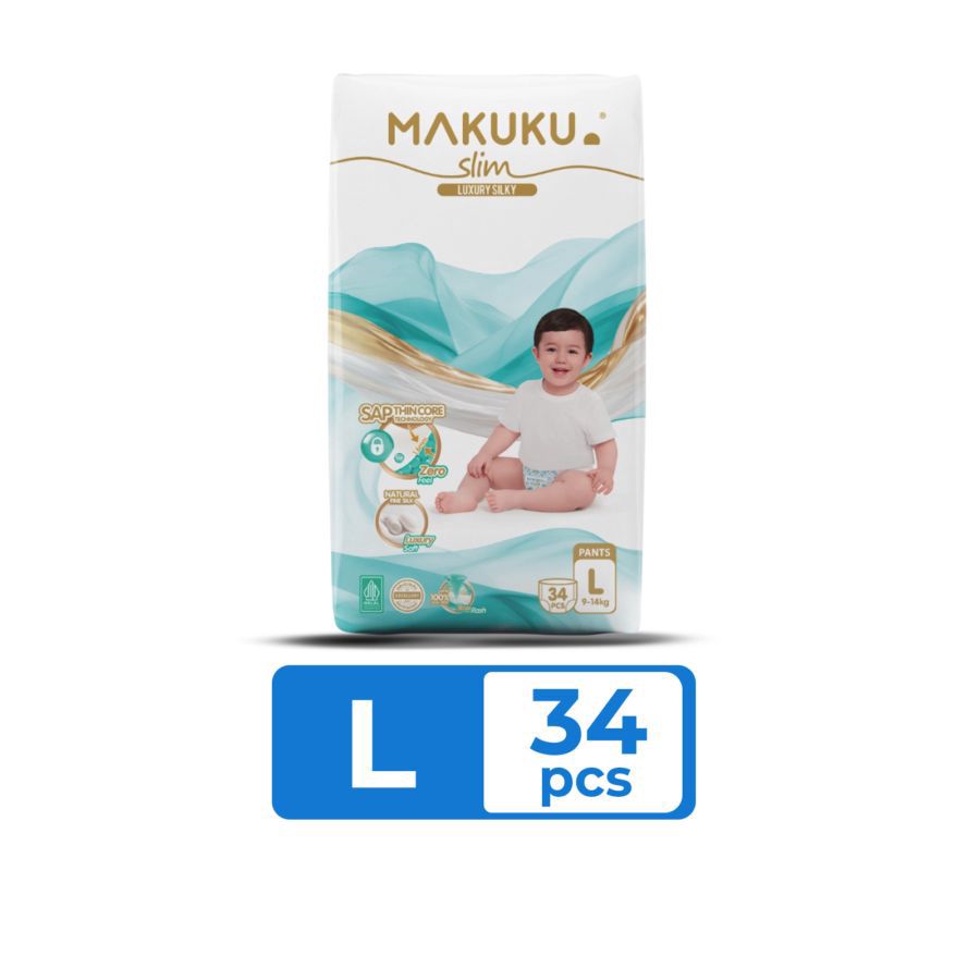 Makuku Diapers Slim Pants Diapers L34 1pack