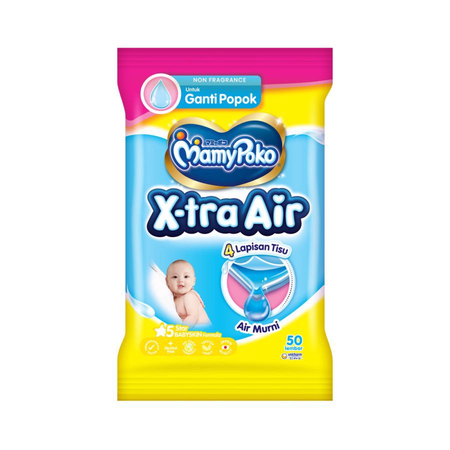 Mamypoko Regular Wipes Non Fragrance Buy 1 Get 1 Tisu Basah 1pack