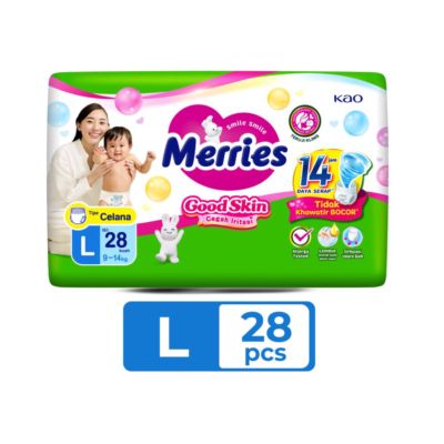 Merries Good Skin Pants Diapers L28
