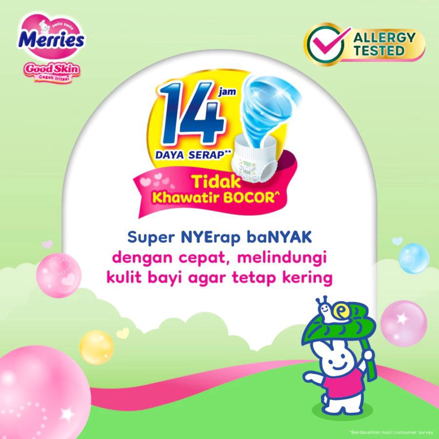 Merries Good Skin Pants Diapers M56 1pcs