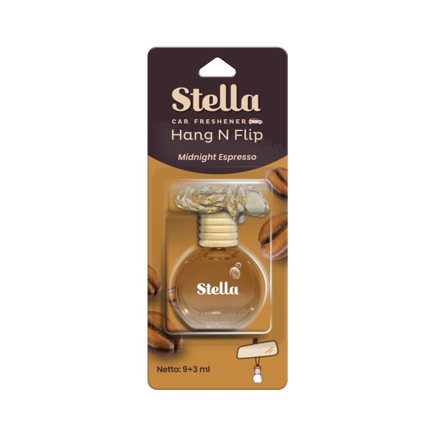 Stella Car Freshener Hang n Flip Midnight Espresso 12ml