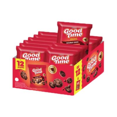 Good Time Mini Double Choc Chocochip Cookies 12pcs