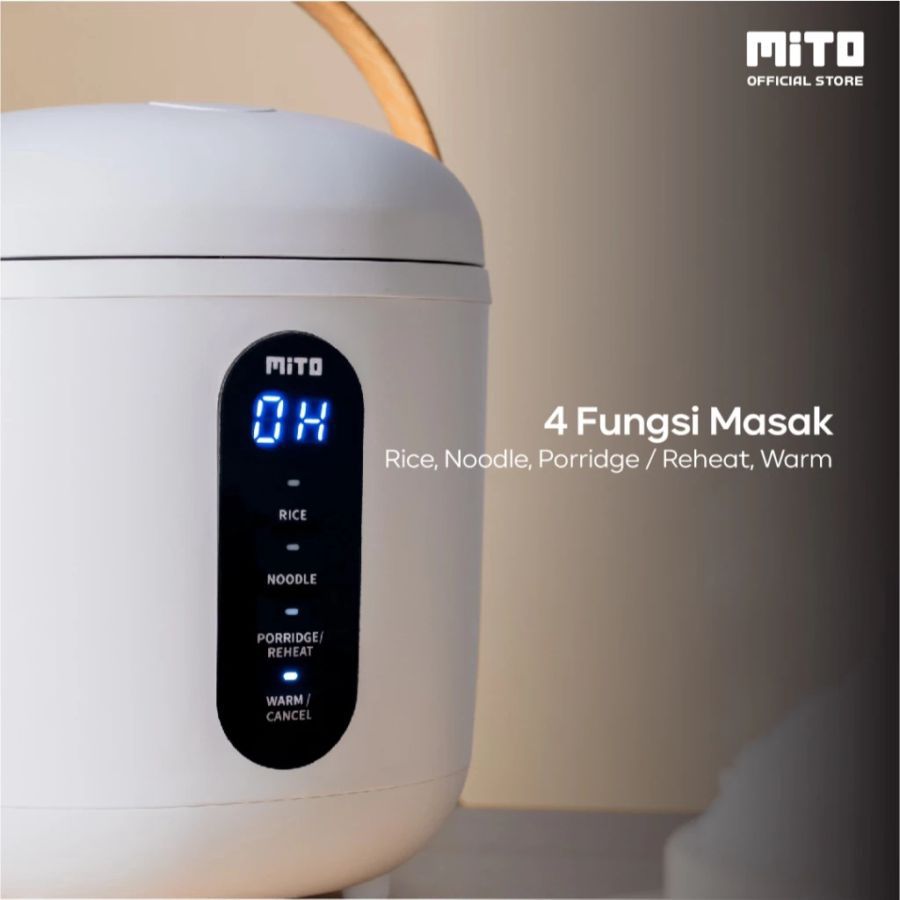 Mito Mini Rice Cooker 0,5 Liter White R11 1pcs