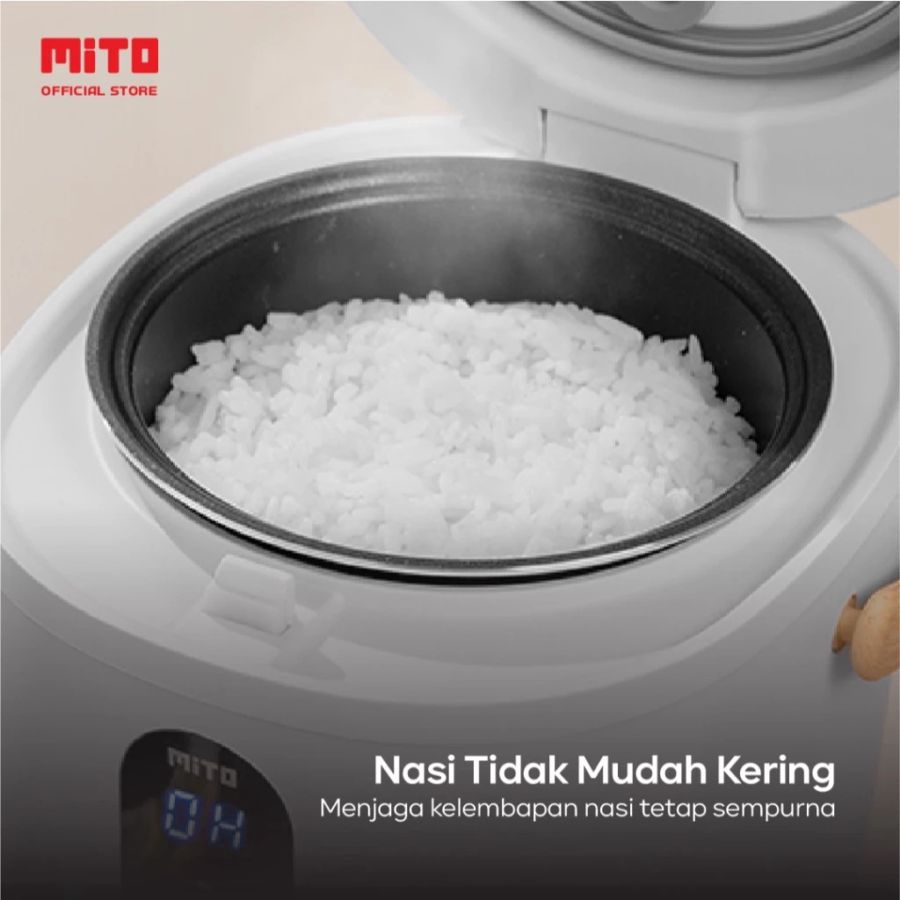Mito Mini Rice Cooker 0,5 Liter White R11 1pcs