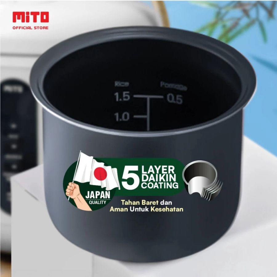 Mito Mini Rice Cooker 0,5 Liter White R11 1pcs
