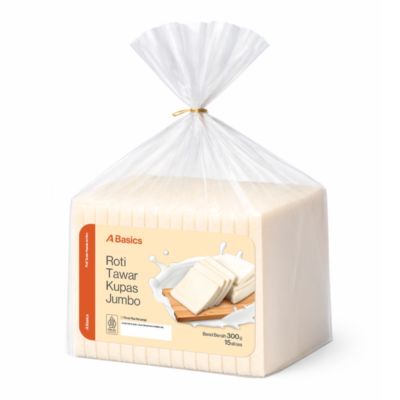 Roti Tawar Kupas Jumbo A Basics 300g