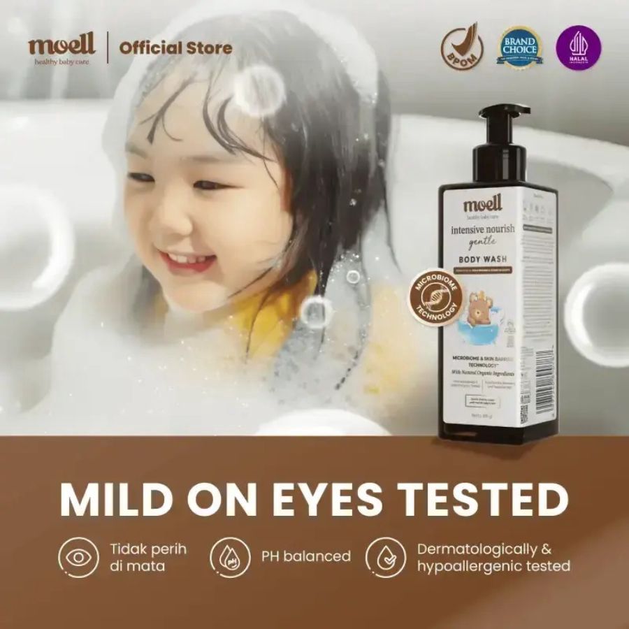 Moell Intensive Nourish Gentle Baby Body Wash Refill 500gram