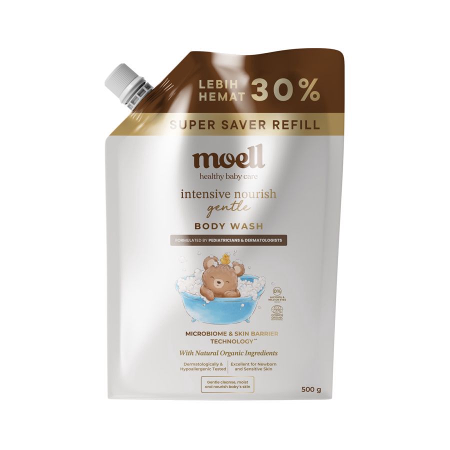 Moell Intensive Nourish Gentle Baby Body Wash Refill 500gram