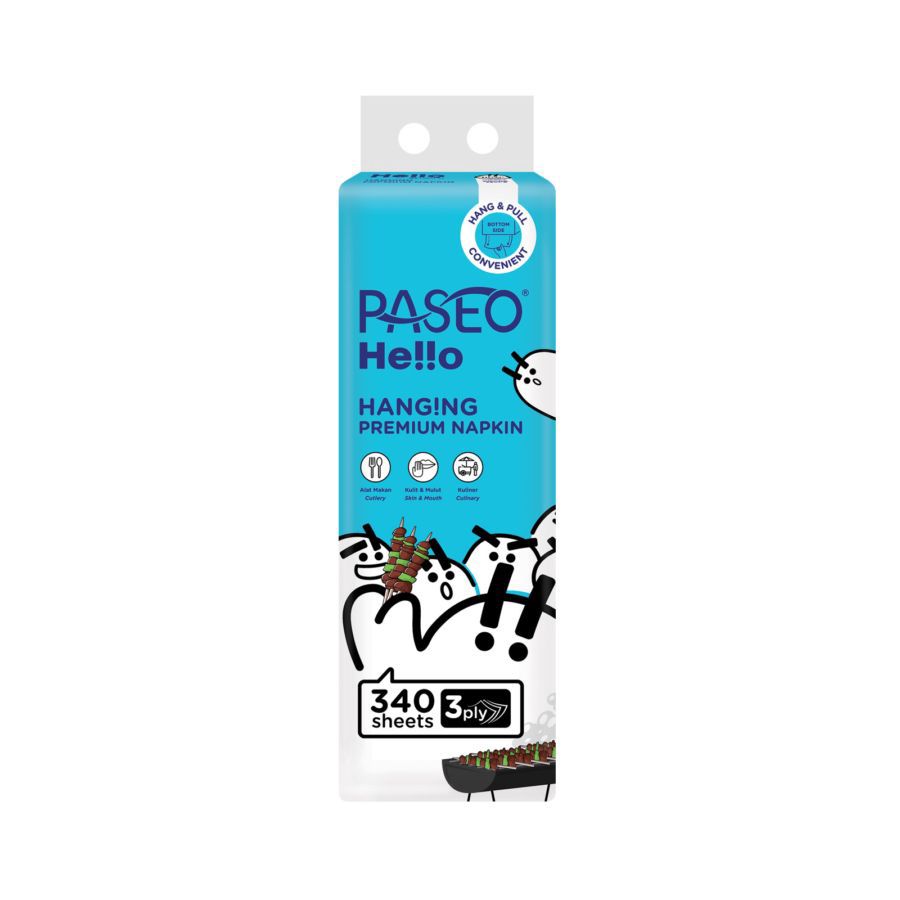 Paseo Hello Hanging Premium Napkin 340sheets