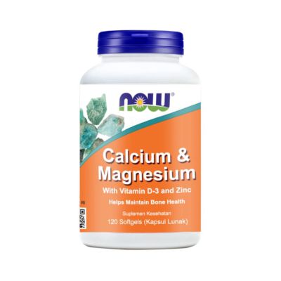 NOW Calcium & Magnesium With Vitamin D3 & Zinc Softgel