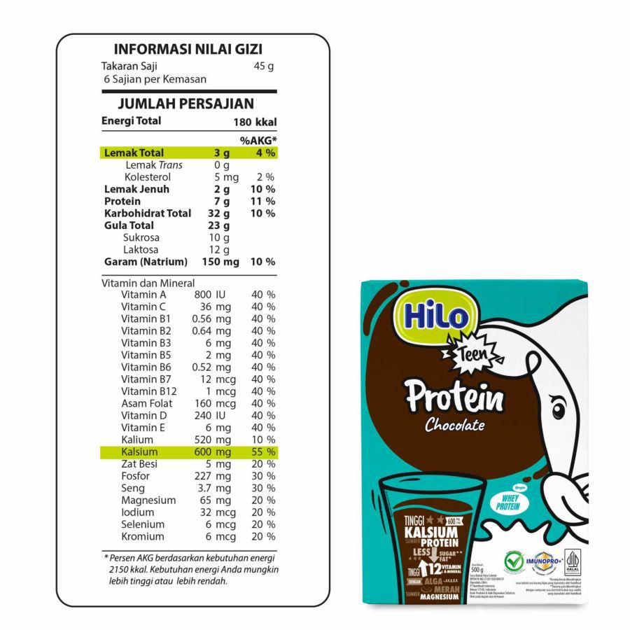 Hilo Teen Chocolate 500gram