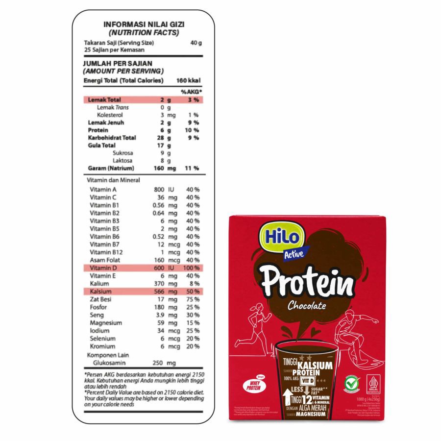 Hilo Active Protein Chocolate 1000gram