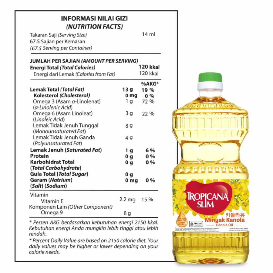 Tropicana Slim Minyak Kanola 946ml