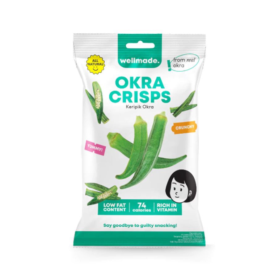 Wellmade All Natural Okra Chips 20gram