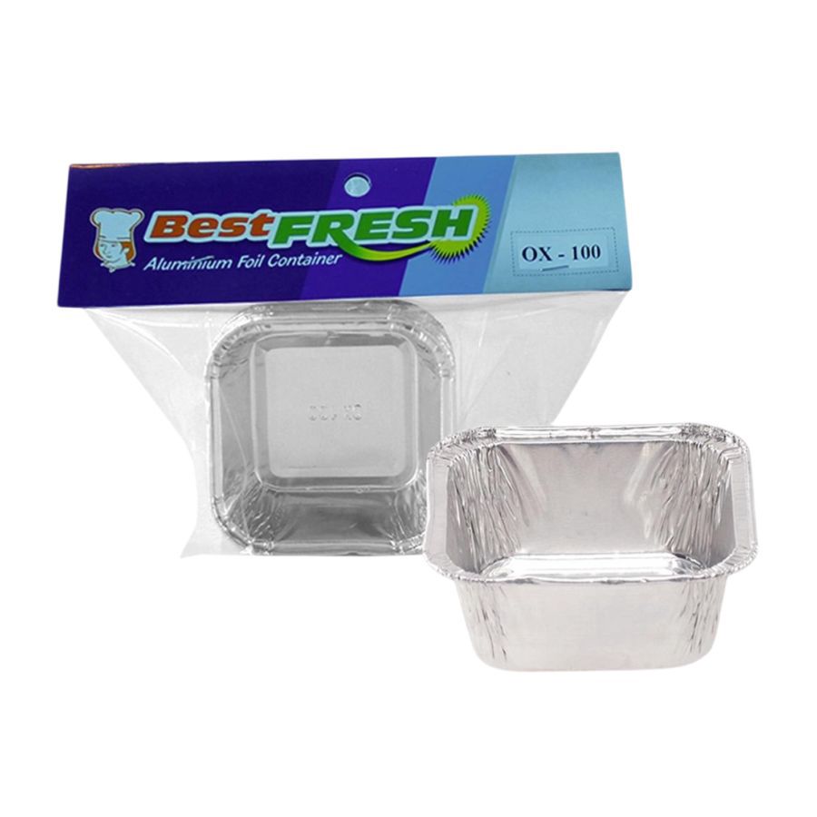 Best Fresh Aluminium Tray OX-100 With Lid 10pcs