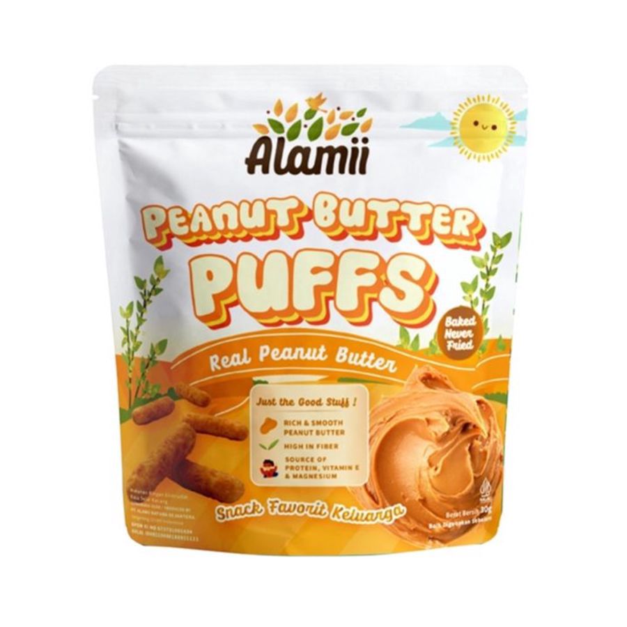 Alamii Peanut Butter Puffs Snack Bayi 30gram