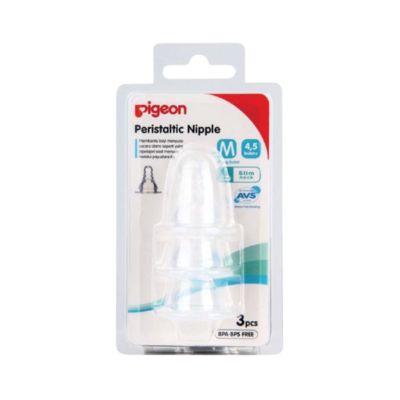 Pigeon Peristaltic Nipple Slim Neck M Box isi 3
