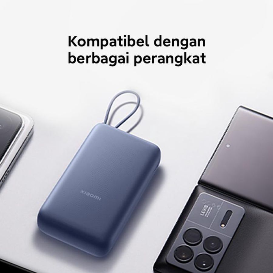 Xiaomi Powerbank 33W 20000 mAh Integrated Cable Blue 1pcs