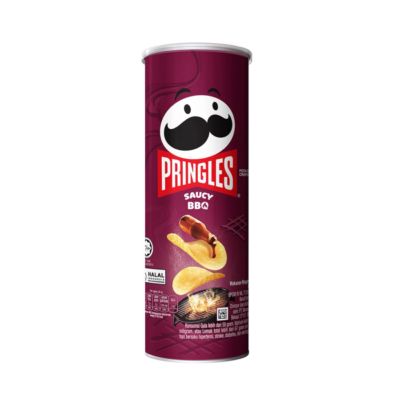 Pringles Potato Chips Saucy BBQ