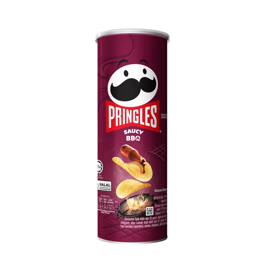 Pringles Potato Chips Saucy BBQ 102gram