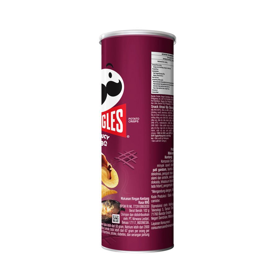Pringles Potato Chips Saucy BBQ 102gram