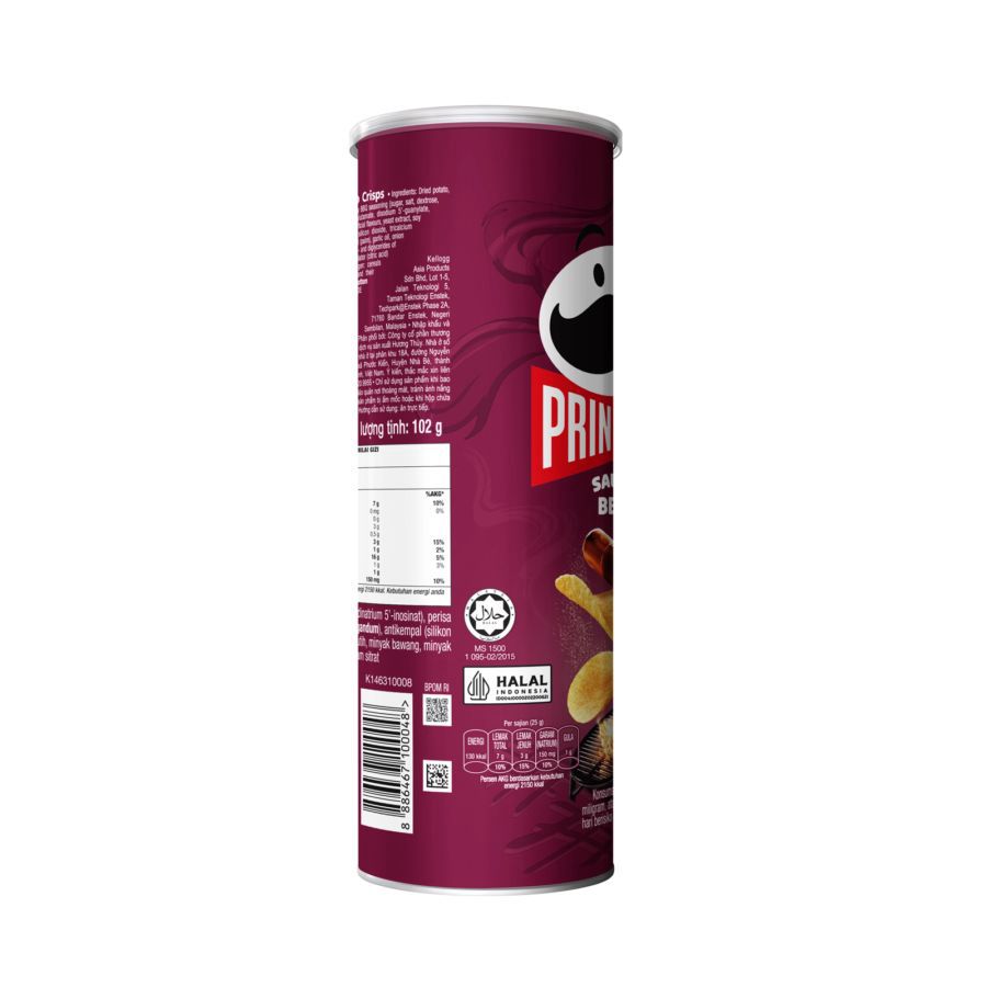 Pringles Potato Chips Saucy BBQ 102gram