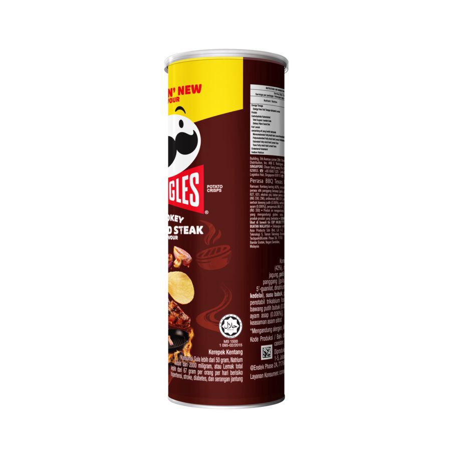 Pringles Keripik Kentang Smoky Grilled Steak 102gram