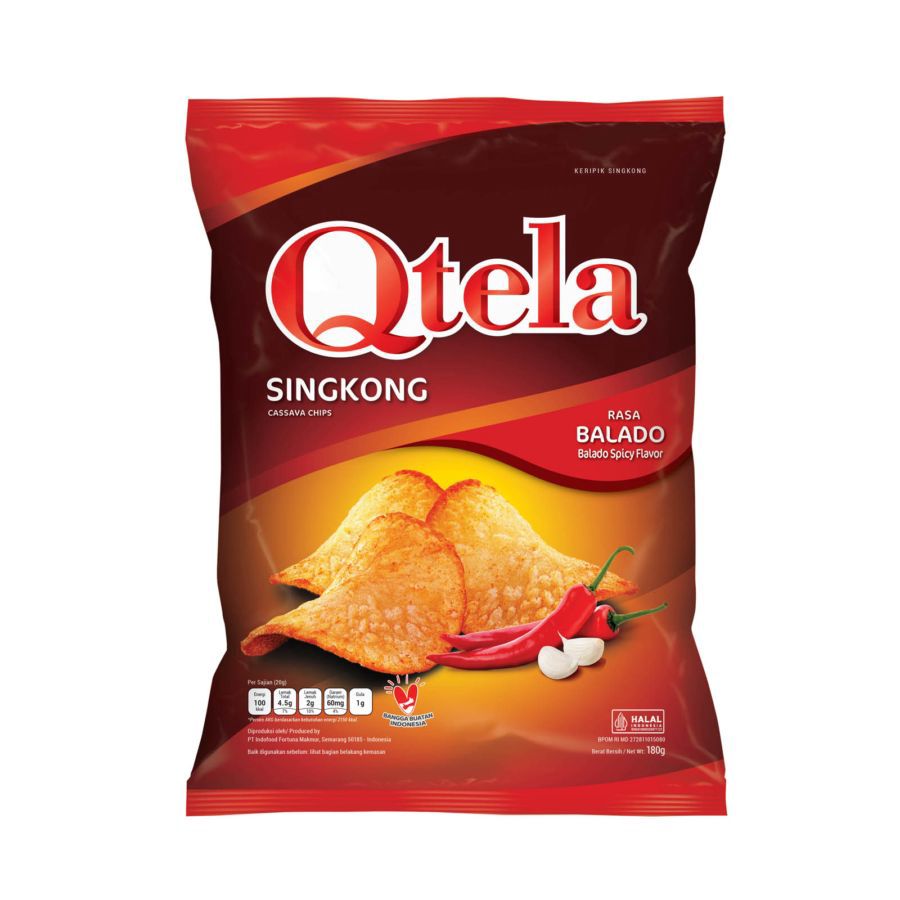 Qtela Balado Keripik Singkong 175gram