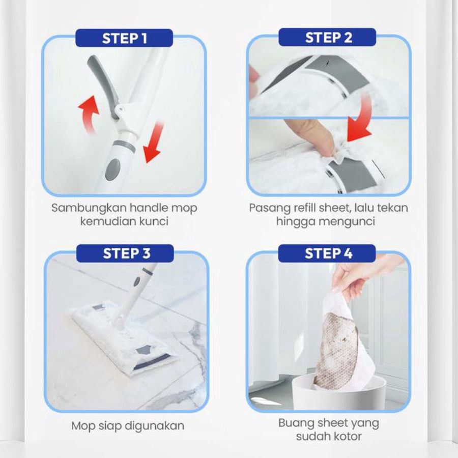 Bagus Micromate Quick Sweeper Pembersih Lantai Set 1pcs