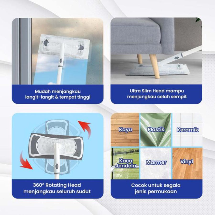 Bagus Micromate Quick Sweeper Pembersih Lantai Set 1pcs