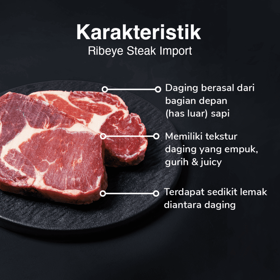 Ribeye Steak Import Astro Farm 250gram