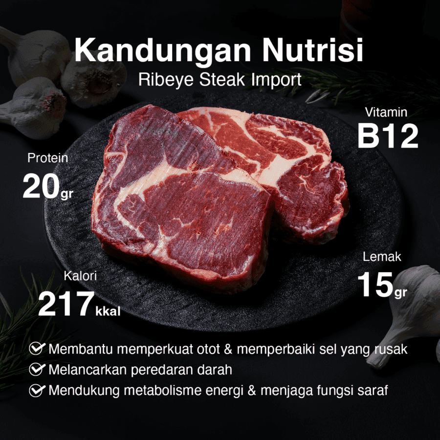 Ribeye Steak Import Astro Farm 250gram