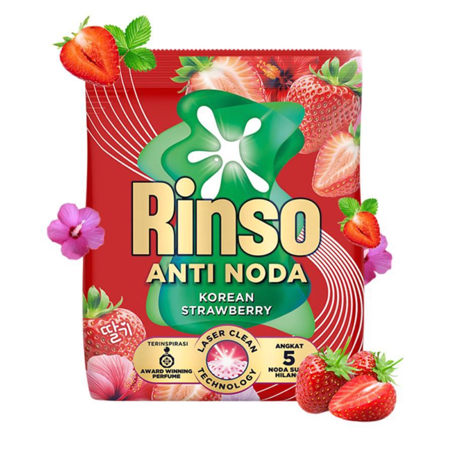 Rinso Anti Noda Korean Strawberry Deterjen Bubuk 700gram