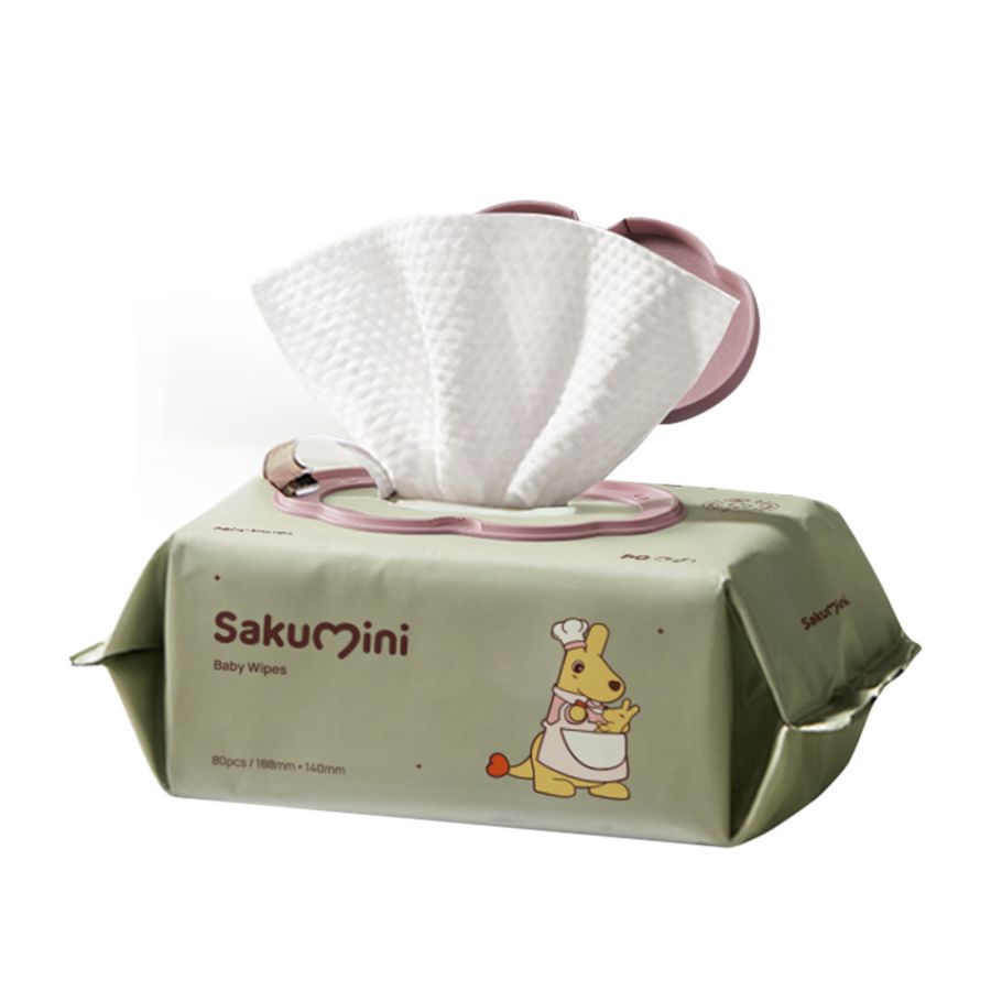 Sakumini Baby Wipes Hand Mouth Facial 80sheets
