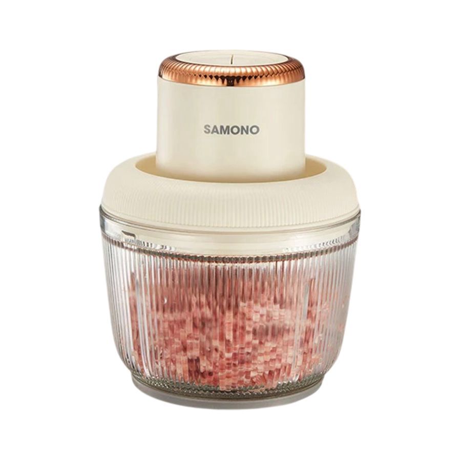 Samono Chopper 2in1 Multifungsi Kapasitas 2,2 L dan 300 ml Beige SW-CD300 1pcs