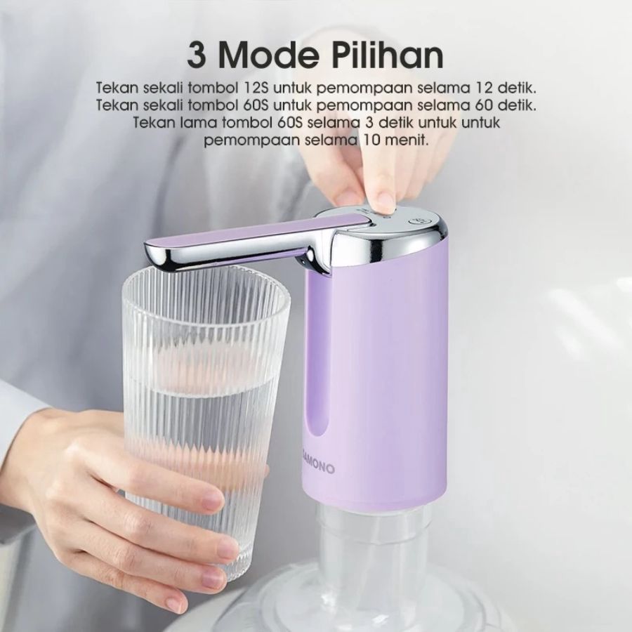 Samono Pompa Galon Lipat Purple SW-CQ05 1pcs