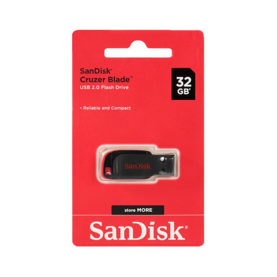 SanDisk Cruzer Blade USB 2.0 Flashdisk CZ50 32GB 1pcs
