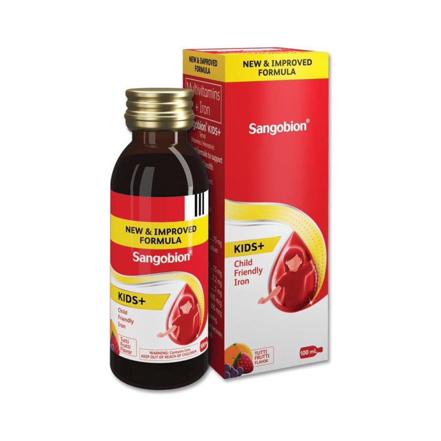 Sangobion Kids+ Sirup Suplemen Zat Besi 100ml