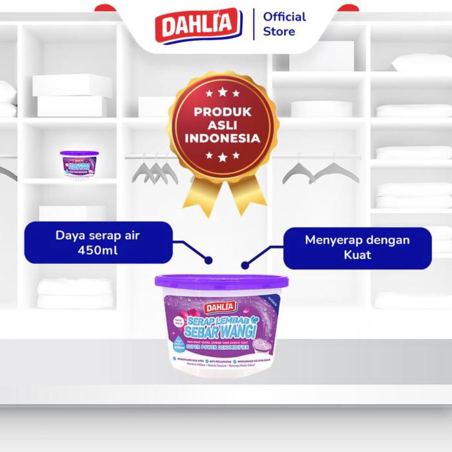 Dahlia Serap Lembab Sebar Wangi 450ml