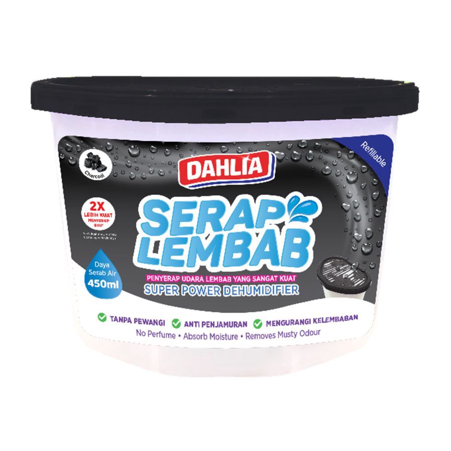 Dahlia Serap Lembab Charcoal Black 450ml