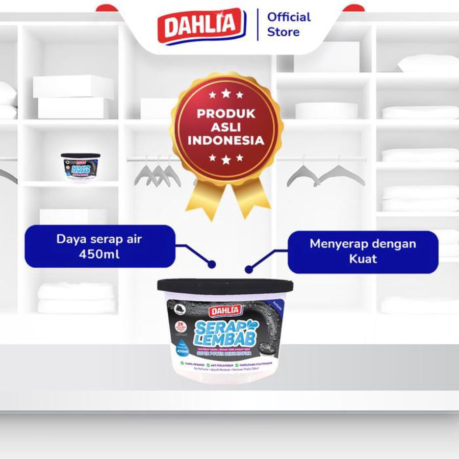 Dahlia Serap Lembab Charcoal Black 450ml