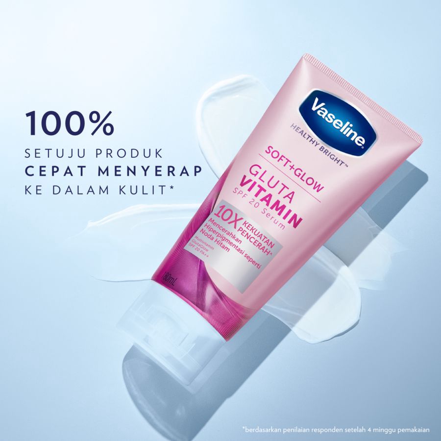 Vaseline Healthy Bright Soft+Glow Gluta Vitamin Body Serum 100ml