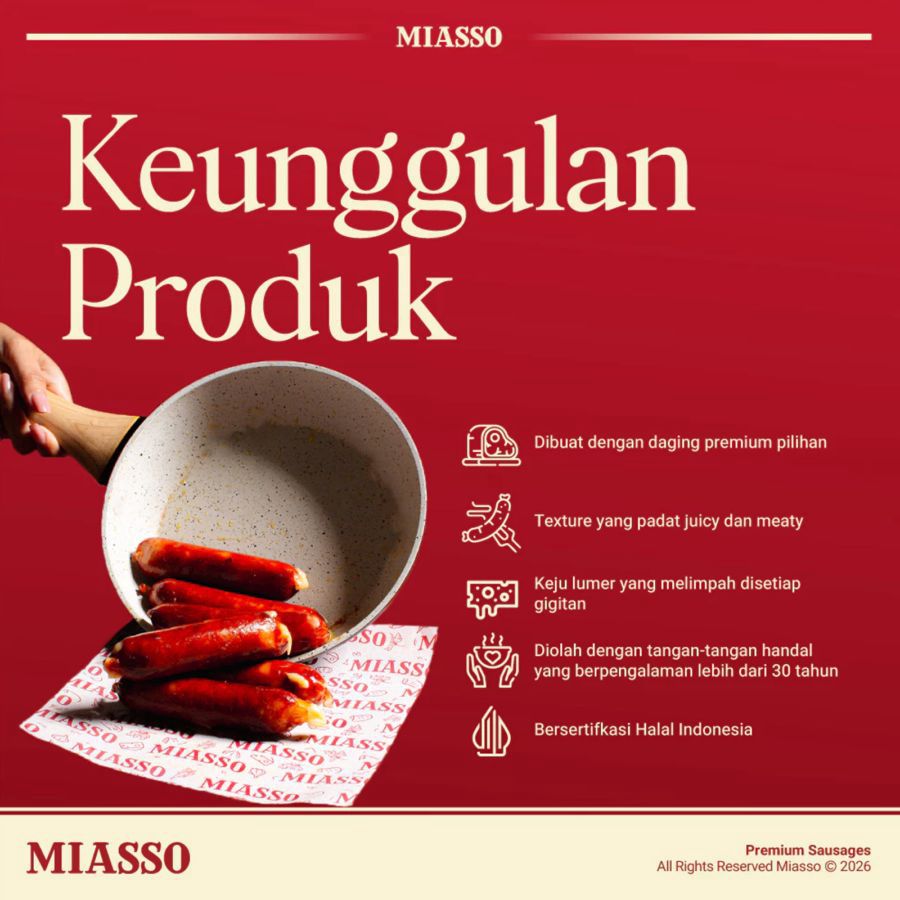Miasso Sosis Spicy Cheese Coriander 190gr