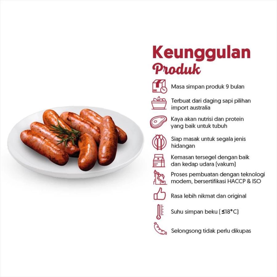 Kimbo Gold Plus Bratwurst Original Isi 6 1carton