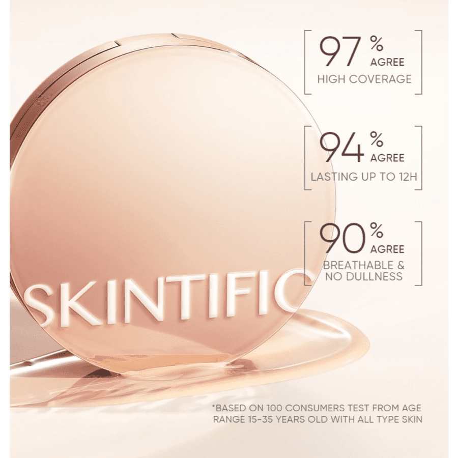 Skintific Cover All Perfect 02 Ivory SPF 35 PA+ Cushion 11gram