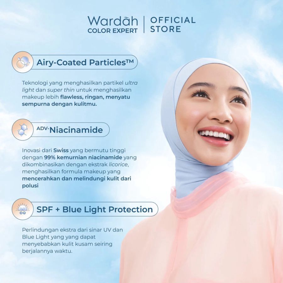 Wardah Lightening 02 Pink Beige 31C Refill Powder Foundation 12gram