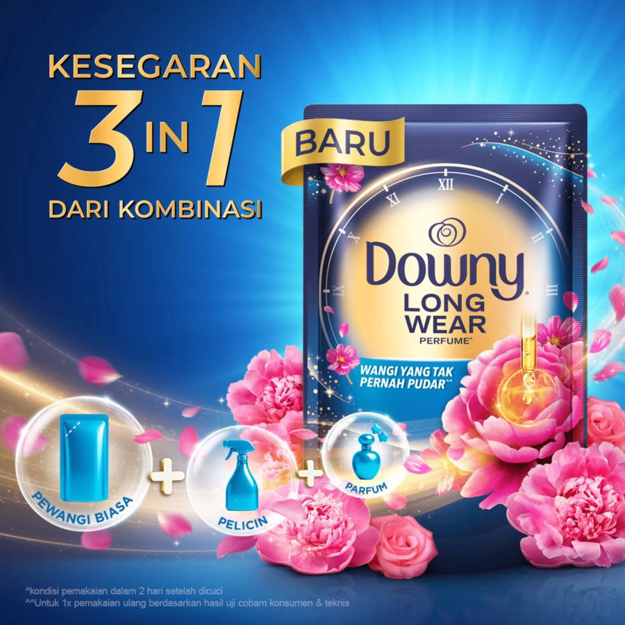 Downy Long Wear Midnight Opulence Pelembut & Pewangi Pakaian 920ml