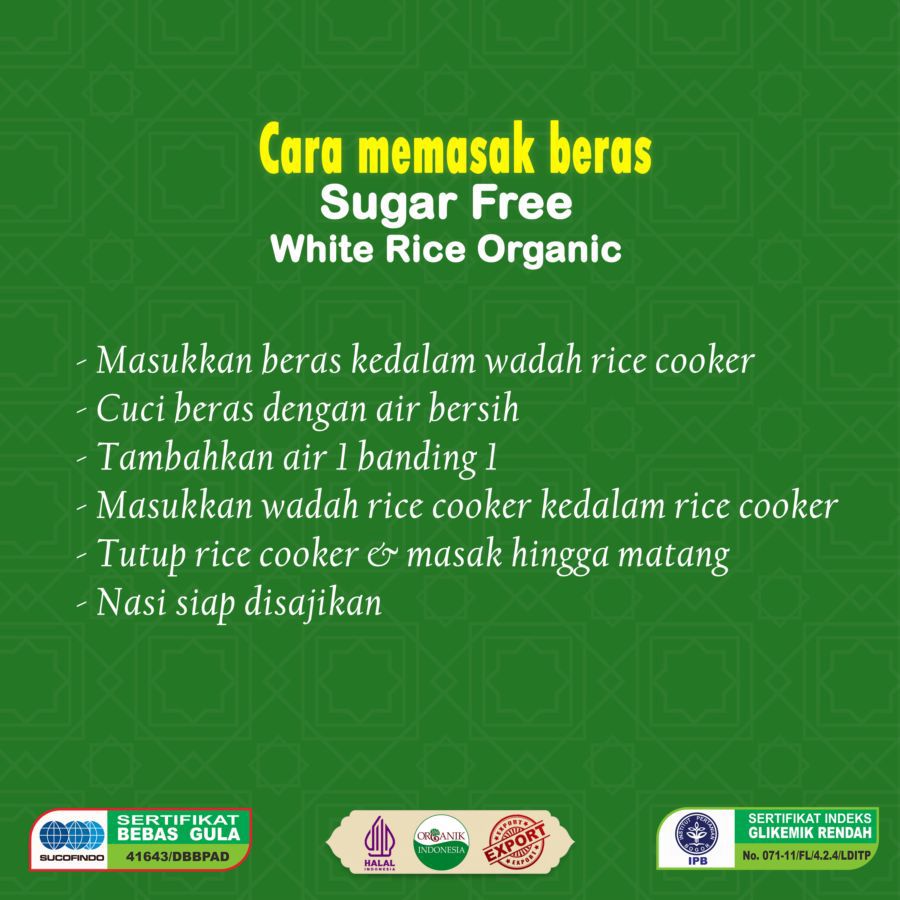 Hotel Beras Putih Sugar Free For Diabetic 2kg